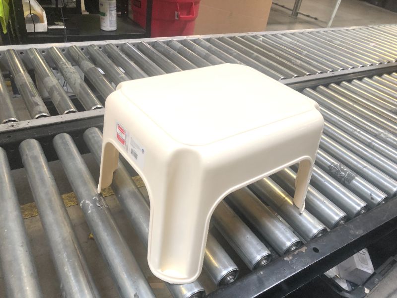Photo 1 of Rubbermaid Roughneck Step-Stool Bisque Lightweight Holds up to 300 pounds Ideal for Kitchen-Bath Skid-Resistant