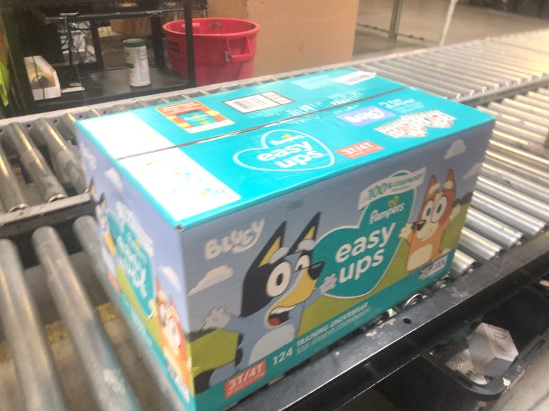 Photo 1 of Pampers Training Pants - Easy Ups Boys & Girls Bluey - Size 3T-4T, 124 Count, Children's Potty Underwear