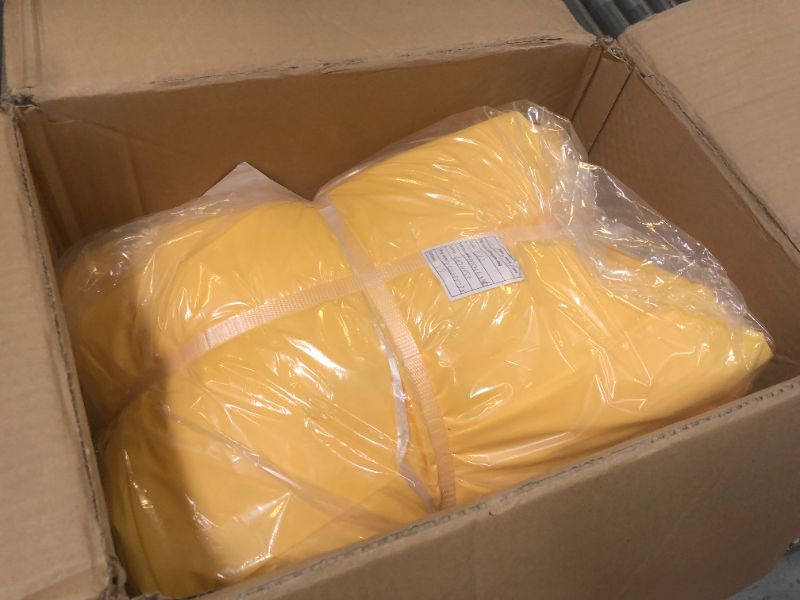 Photo 1 of Lakeland Industries C5428-3X Disposable Coverall with Hood and Elastic Wrist, 3X-Large, Yellow (Pack of 25)