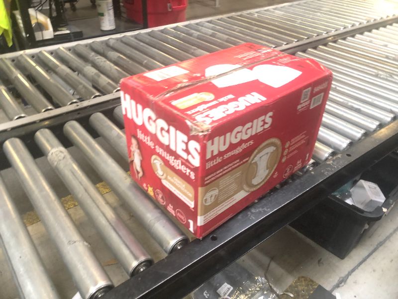 Photo 1 of Huggies Little Snugglers Baby Diapers, Size 1 (8-14 lbs), 84 Ct, Newborn Diapers