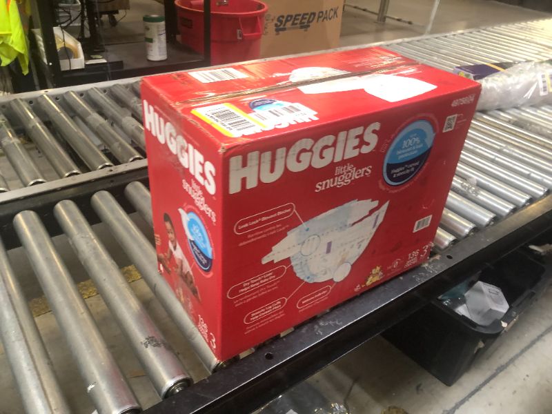 Photo 1 of Huggies Size 3 Diapers, Little Snugglers Baby Diapers, Size 3 (16-28 lbs), 136 Count