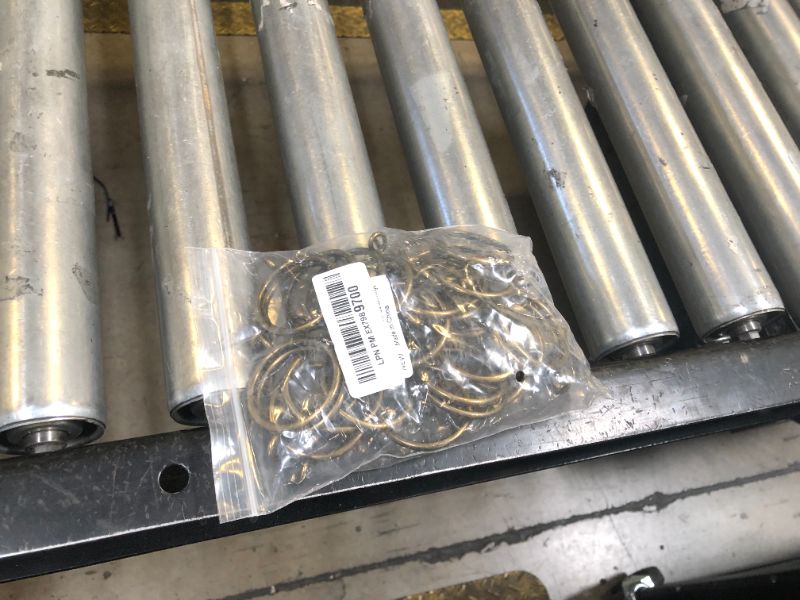 Photo 1 of Antique Brass Curtain Rings with Eyelets for Up to 1.2-inch Curtain Rods (Set of 30 PCS Curtain Rings)