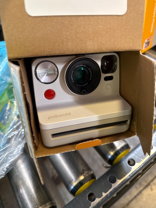 Photo 1 of Polaroid Now 3rd Generation I-Type Instant Camera + Film Bundle - Now Pebble White Camera + 16 Color Photos (6561)
