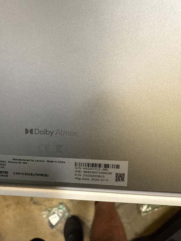 Photo 1 of FOR PARTS Lenovo Tab K11 TB330XU Tablet - 11" WUXGA - MediaTek MT6769H Helio G88 (12 nm) Octa-core - 8 GB - 128 GB Storage - Android 13-4G - Luna Gray