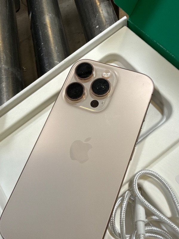 Photo 1 of Apple iPhone 16 Pro, US Version, 128GB, Desert Titanium - Unlocked (Renewed Premium)