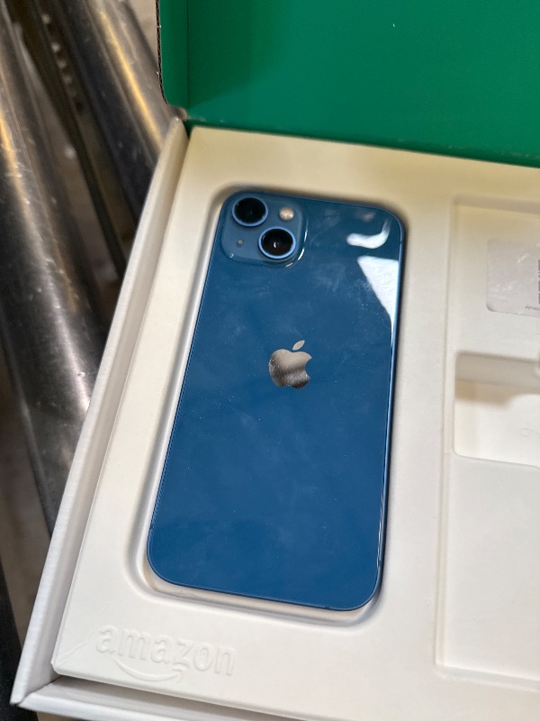 Photo 1 of Apple iPhone 13, 128GB, Blue - Unlocked (Renewed)
