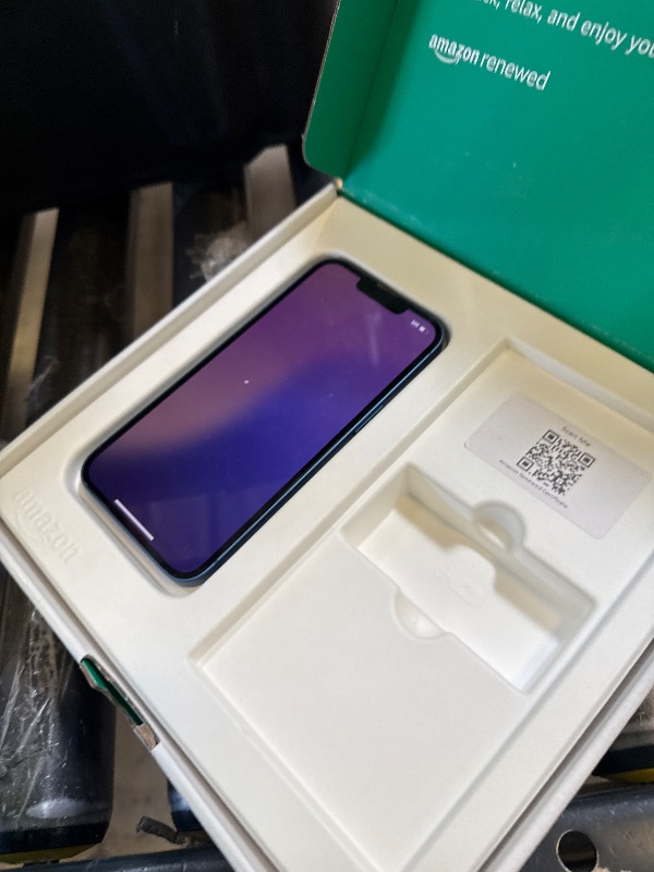 Photo 1 of Apple iPhone 13, 128GB, Blue - Unlocked (Renewed)
