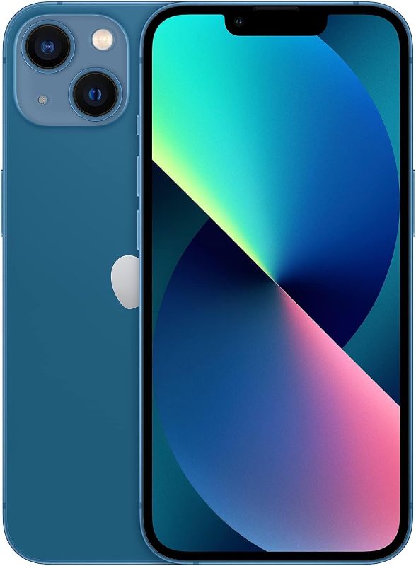 Photo 1 of Apple iPhone 13, 128GB, Blue - Unlocked (Renewed)
