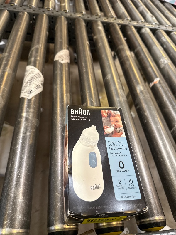 Photo 1 of Braun Electric Nasal Aspirator - Mucus Remover, Blocked Nose Relief for Newborn, Baby and Toddler, Electric Suction Power, 2 Suction Levels, 2 Nose Tip Sizes, Dishwasher Safe, FSA and HSA Eligible
