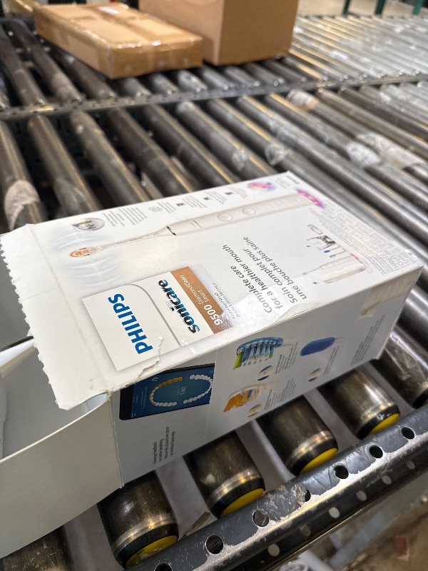 Photo 1 of Philips Sonicare DiamondClean Smart 9500 Electric Toothbrush, Sonic Toothbrush with App, Pressure Sensor, Brush Head Detection, 5 Brushing Modes and 3 Intensity Levels, White, Model HX9923/01