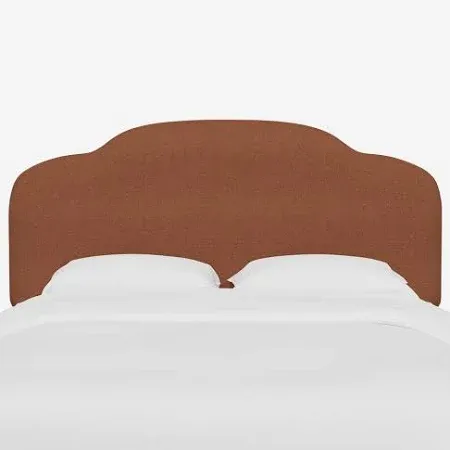 Photo 1 of burnt orange cloth headboard for bed size unknown 