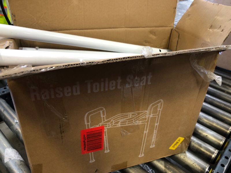 Photo 1 of Raised Toilet Seat with Handles - Width & Height AdjustableToilet Seat Risers for Seniors, Heavy Duty Handicap Toilet Riser, Fit Any Toilet, Up to 400lbs