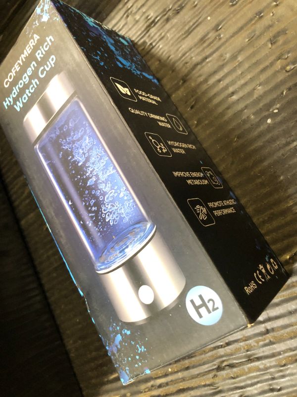 Photo 1 of Upgraded Hydrogen Water Bottle Generator - Portable Rechargeable Hydrogen-Rich Water Machine, Rapid 3-Min for Enhanced Water Quality, Premium Travel-Friendly Design with SPE/PEM Tech (Silver)