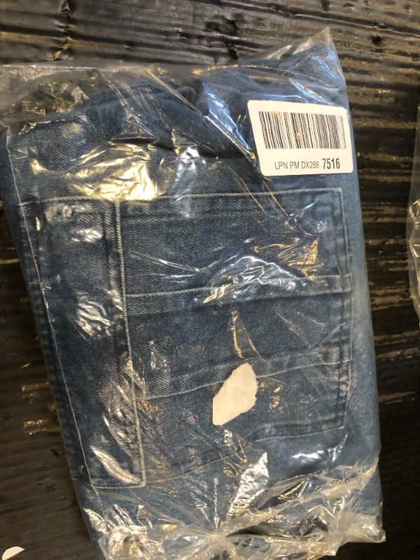Photo 1 of XL---Imily Bela Womens Oversized Short Sleeve Denim Jackets Trendy Cropped Jean Tops Shackets