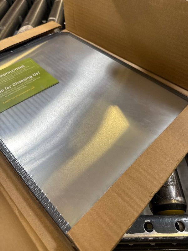 Photo 1 of Socisen Stainless Steel Cutting Board, Non Toxic Cutting Board for Kitchen, Double Sided Chopping board Stainless Steel/Wheat Straw PP Large Chopping Meat/Vegetables 16 * 11 Inch Easy to Clean