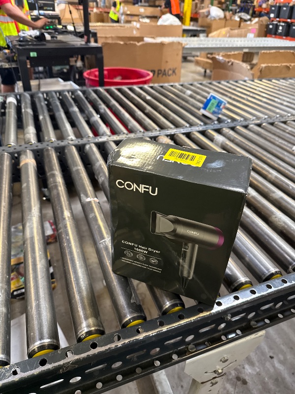 Photo 1 of CONFU Ionic Blow Dryer 1600W, Portable Lightweight Fast Drying Negative Ion Hairdryer Blowdryer, 3 Heat Settings & Infinity Speed, with Diffuser and Concentrator Nozzle for Home & Travel