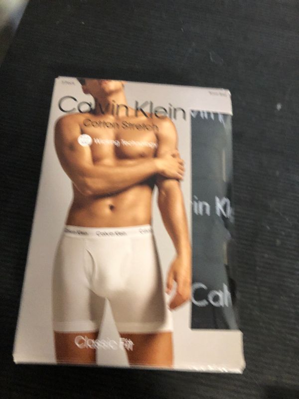 Photo 1 of Calvin Klein Men's Cotton Stretch 3-pack Boxer Brief, 3 Black, Large