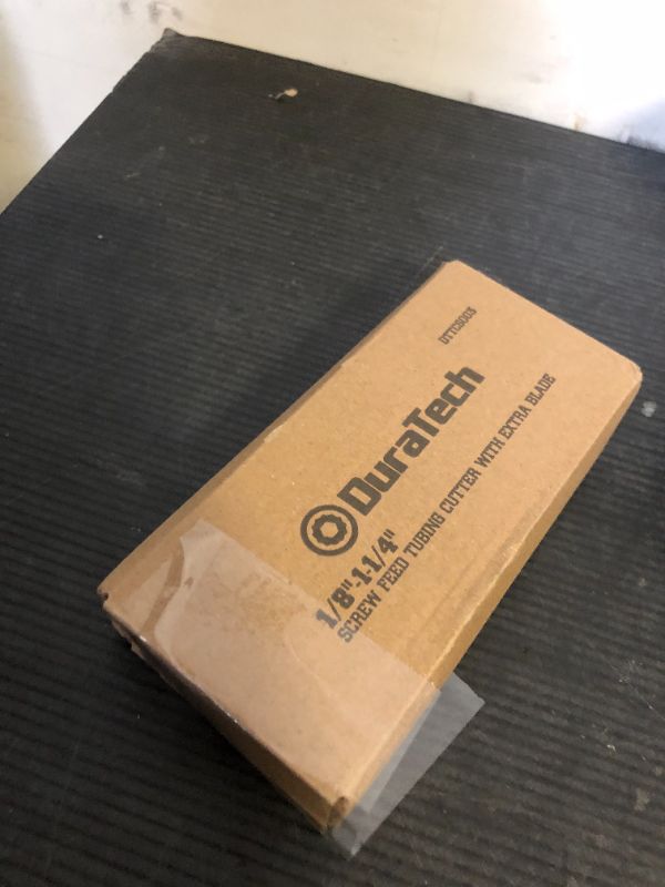 Photo 1 of DURATECH Tubing Cutter 1/8"-1-1/4", Copper, Aluminum, Brass and Plastic Tubing Quick-Acting Cutter, With Replacement Wheel and Reamer