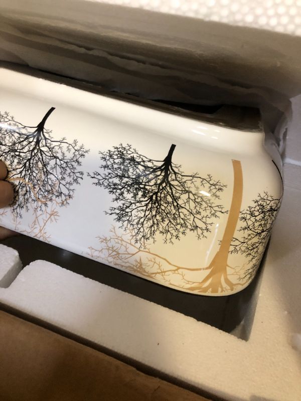 Photo 1 of  CERAMIC ART WASH BASIN TABLE TOP/FLOOR MOUNT (18''X13''X05'') IMP-05.