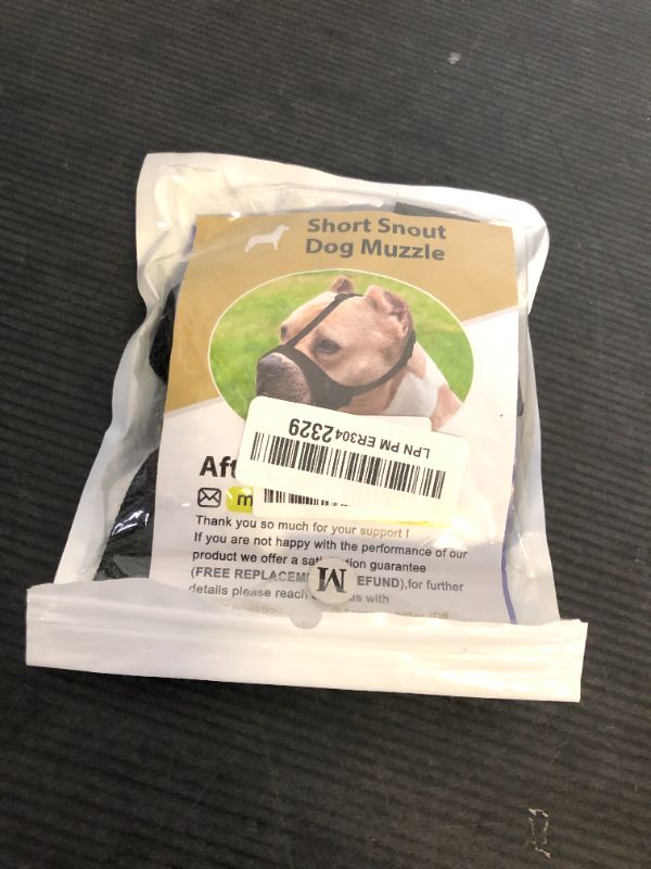 Photo 1 of Mayerzon Pitbull Muzzle, Soft Dog Muzzle with Anti-Slip Strap for American Bully Bulldog Boxers Rottweilers, Fabric Mouth Guard for Medium Large Short Snout Dog Anti Biting Chewing, Allow to Drink