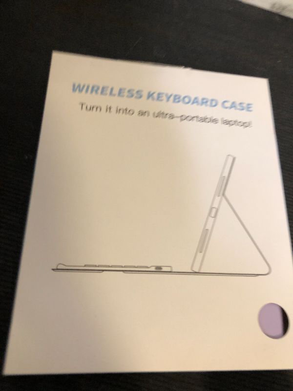 Photo 1 of Harvopu Keyboard Case Compatible with iPad Air 11-inch/Air 5th 4th Generation Case with Keyboard-Backlit Detachable, Folio Cover with Pencil Holder for Air 11" M3/M2 (2025/2024), Air 5/Air 4 (Purple)
