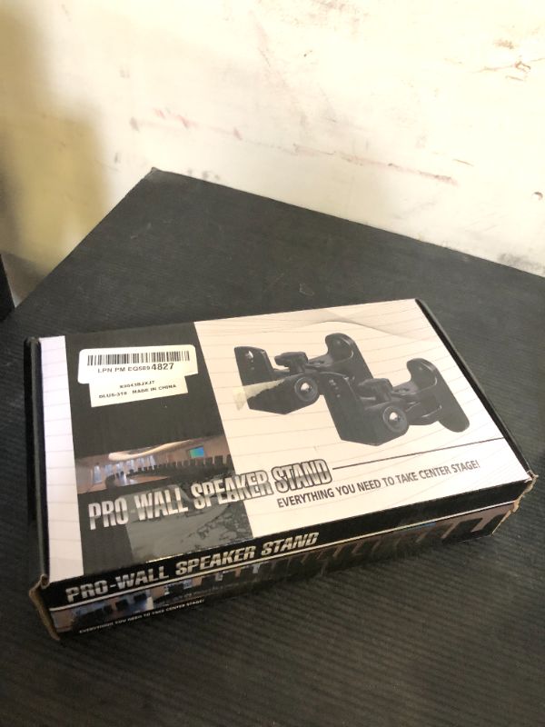Photo 1 of Howonder-pro Speaker Wall Mount, All Aluminum Speaker Mount Wall Bracket for Small Speakers,Swivel & Tilt,Hold up to 30lbs,HD-318(2Packs Black)
