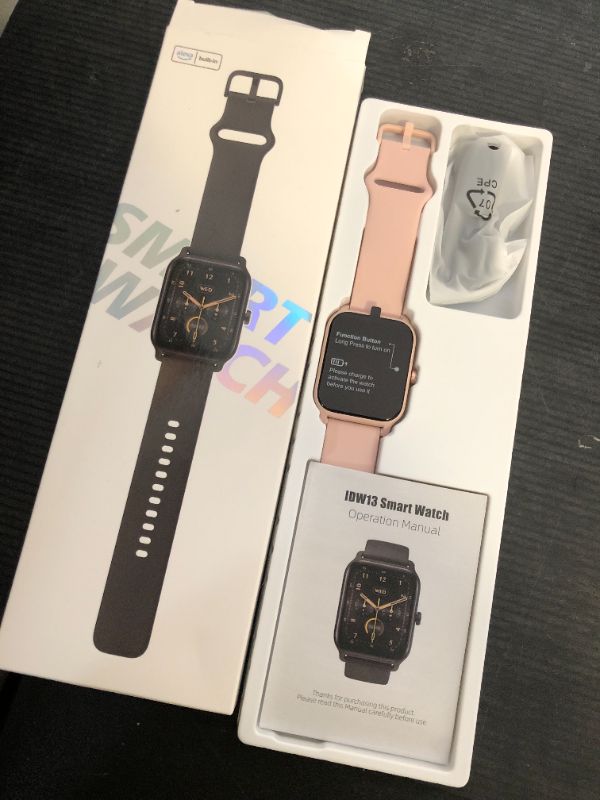 Photo 1 of Fitpolo Smart Watch for Women Android & iPhone, Alexa Built-in [1.8" HD Screen] IP68 Waterproof Fitness Watch with Bluetooth Call (Answer/Make), Heart Rate/Sleep/SpO2 Monitor, 105 Sports Trackers