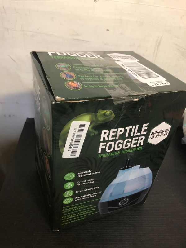 Photo 1 of Evergreen Pet Supplies Reptile Humidifier and Fogger for Terrariums and Enclosures - Great for Reptilians and Amphibians - Includes Large Water Tank and Adjustable Fog Output (Holds 2L of Water)