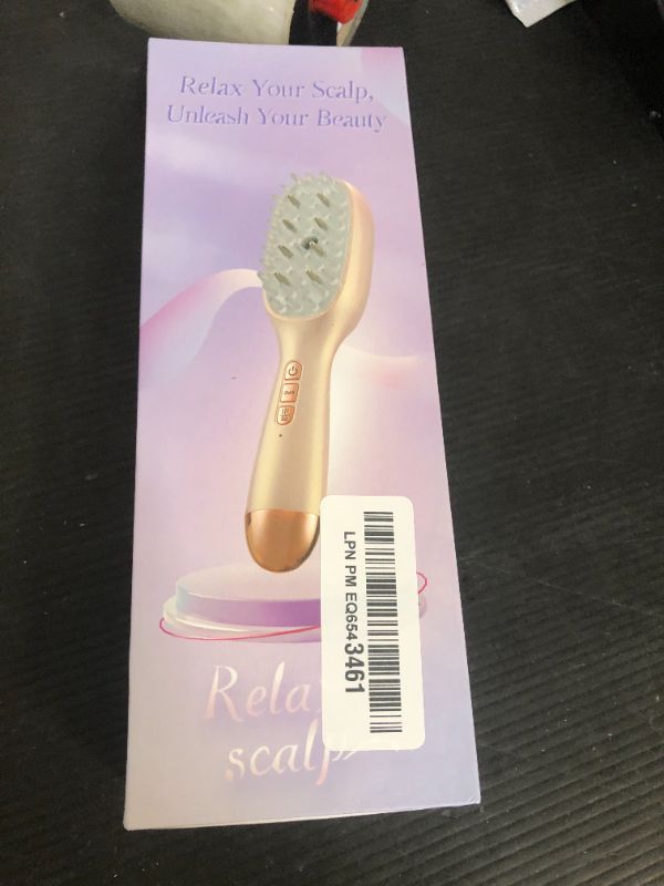 Photo 1 of 2025 New Upgraded Rechargeable 3-in-1 Scalp Massager Nano Mist Hair Oil Applicator Brush with Cooling Vibration & Hydrating Design | Effortless Detangling, Soothing Relaxation for All Hair Types