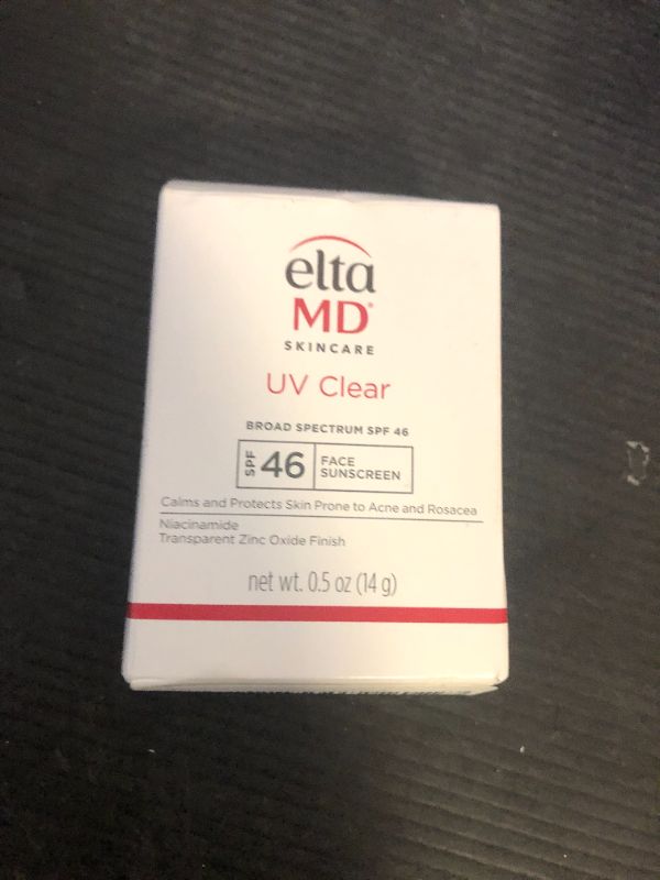 Photo 1 of EltaMD UV Clear Face Sunscreen SPF 46, Oil Free Sunscreen with Zinc Oxide, Dermatologist Recommended, 0.5 oz