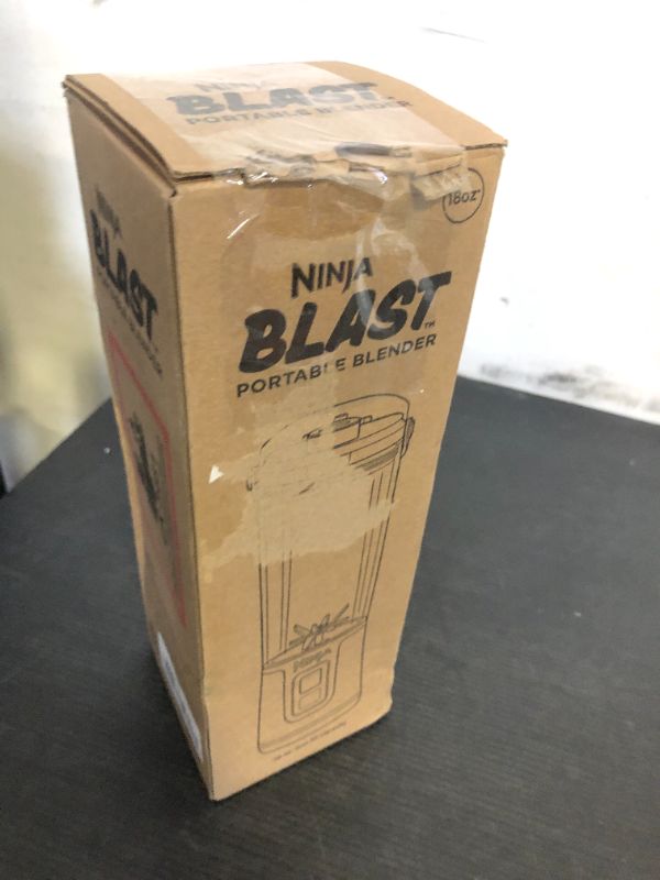 Photo 1 of Ninja Blast Portable Blender, Cordless, 18oz. Vessel, Personal Blender For-Shakes and Smoothies, BPA Free, Leakproof-Lid and Sip Spout, USB-C Rechargeable, Dishwasher Safe, Metallic Black, BC151MB