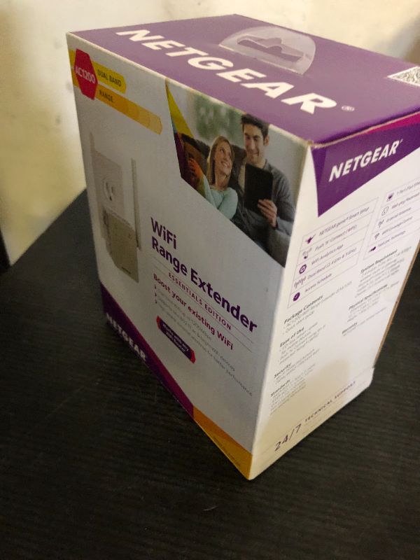 Photo 1 of NETGEAR Wi-Fi Range Extender EX6120 - Coverage Up to 1500 Sq Ft and 25 Devices with AC1200 Dual Band Wireless Signal Booster & Repeater (Up to 1200Mbps Speed), and Compact Wall Plug Design, White