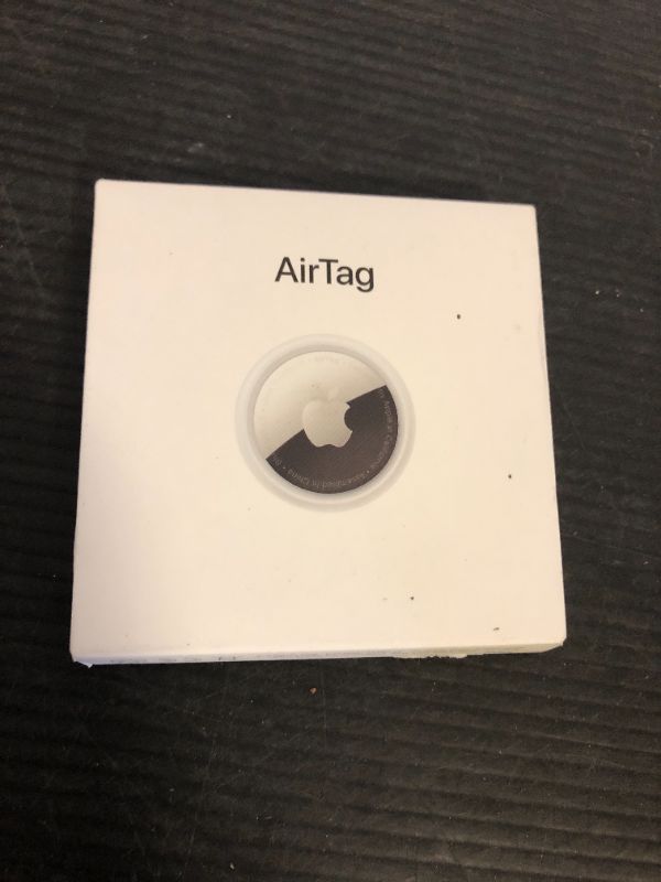 Photo 1 of Apple AirTag. Keep Track of and find Your Keys, Wallet, Luggage, Backpack, and More. Simple one-tap Set up with iPhone or iPad