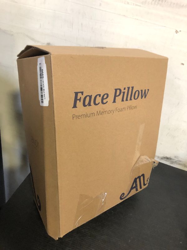 Photo 1 of AM AEROMAX Customizable Hole Memory Foam Face Pillow for Side Sleepers - Adjustable Ear Hole for CNH and Ear Pain Relief, Anti-Wrinkle and Anti-Aging Benefits