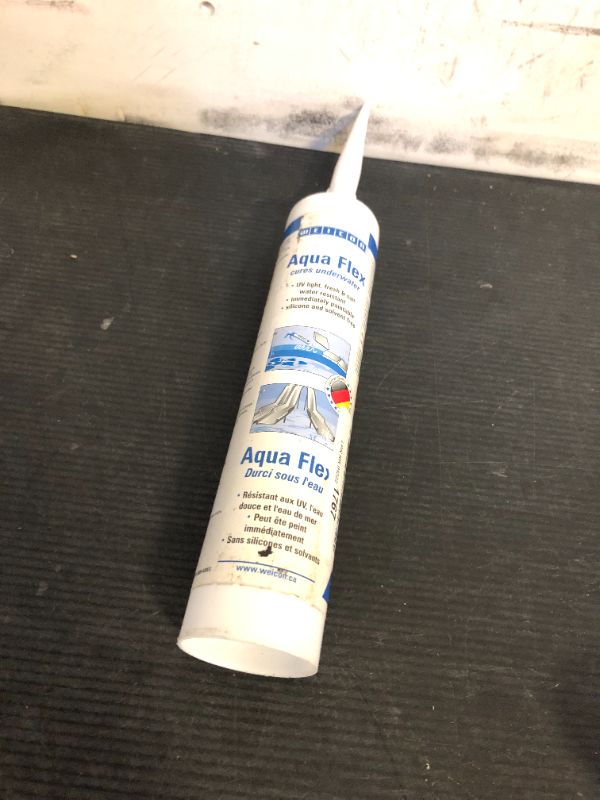 Photo 1 of WEICON Aqua-Flex | Waterproof Sealant & Adhesive for Underwater Use | 10.5 oz Cartridge | Bonds Wet Surfaces | Flexible & Paintable (White, 10.5oz)LPNRRIH2221767
