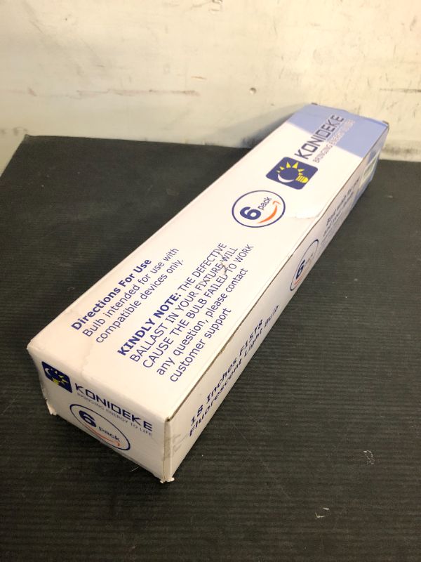 Photo 1 of 18 Inch F15T8/CW T8 15W Fluorescent Light Bulb Cool White Compatible for Philips GE F15T8/SP41 Replacement Bulb G13 Base 6 Count