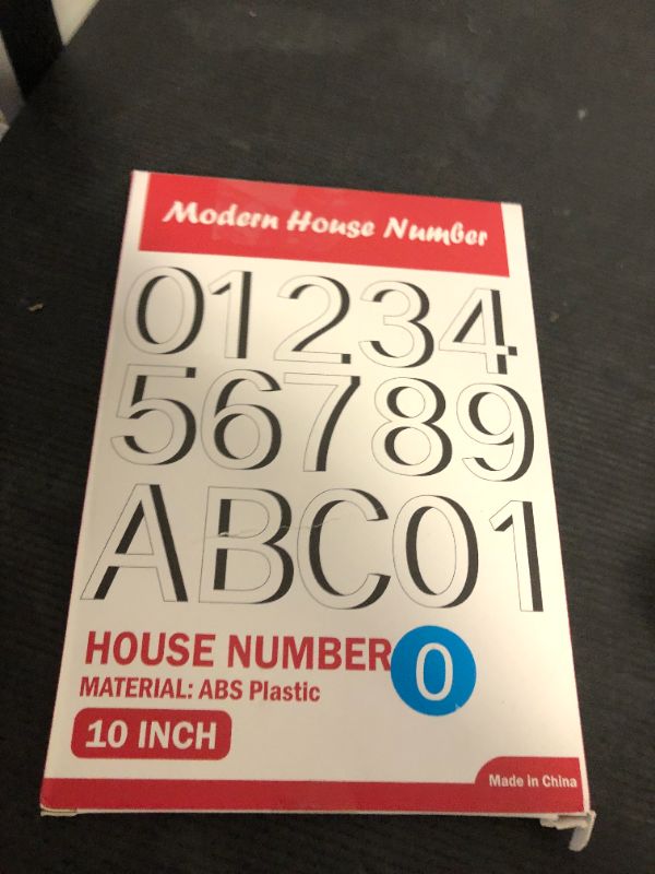 Photo 1 of IVERRA 10 Inch Black House Numbers for Outside, Large Floating Home Address Numbers, Modern Outdoor House Number for Wall Street Garage Gate (2)