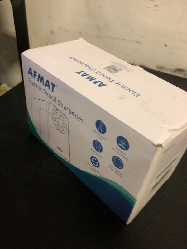 Photo 1 of AFMAT Electric Pencil Sharpener Heavy Duty, 6 Holes, Auto Stop Pencil Sharpeners for School, Classroom Electric Sharpener for 6-11mm Pencils, 7000 Sharpening Times, Do not Eat up Colored Pencils
