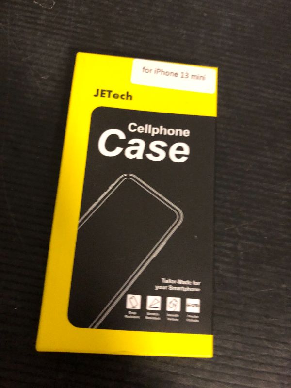 Photo 1 of JETech Case for iPhone 13 Mini 5.4-Inch, Non-Yellowing Shockproof Phone Bumper Cover, Anti-Scratch Clear Back (Clear)