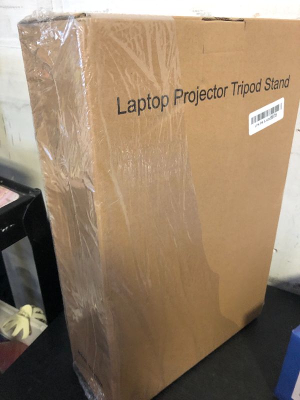 Photo 1 of Tossbiss Laptop Tripod on Wheels with 2 Shelves, Portable Projector Floor Stand Adjustable Height 25.9 to 51.8 Inch with Phone Holder