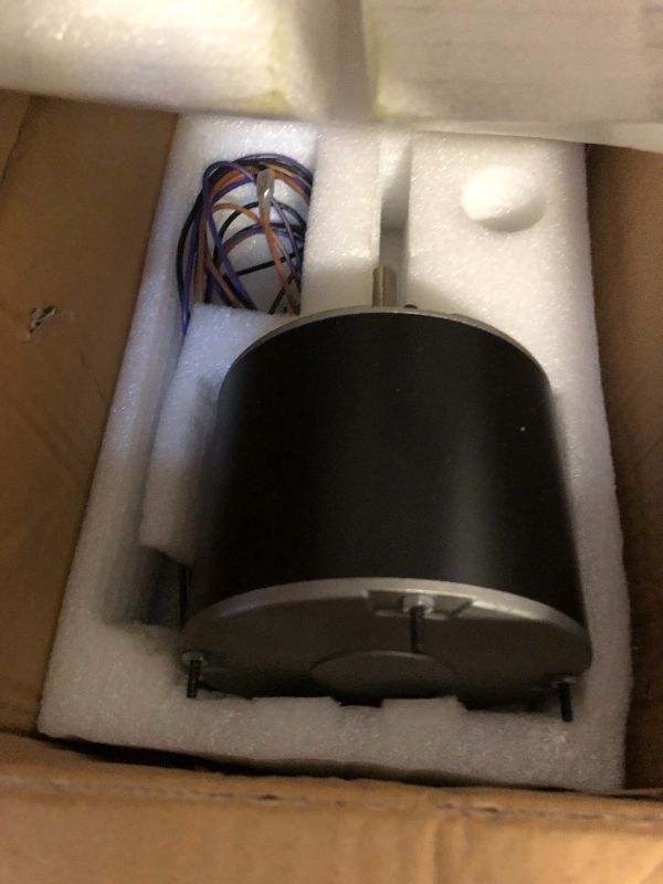 Photo 1 of 0131M00061SP, 1/4 Hp Condenser Fan Motor Replaces Goodman Condenser Fan Motor, Zongshan Broad-Ocean YDK-180S84062-01-830 RPM, 1-Speed, Replaces Amana Janitrol P/N: 0131M00014PS