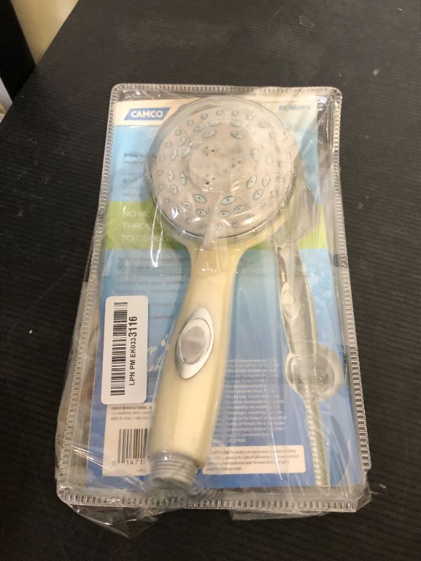 Photo 1 of Camco 43712 RV Shower Head with On/Off Switch (Off-White)