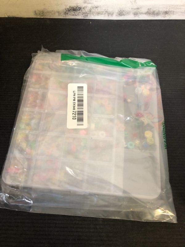 Photo 1 of Gionlion 1200 Pcs Polymer Clay Beads Bracelet Making Kit, 25 Style Animal Fruit Flower Butterfly Bunny Pony Letter Beads Charms for Jewelry Making, DIY Art and Crafts Toys Gifts for 4+ Year Old Kids