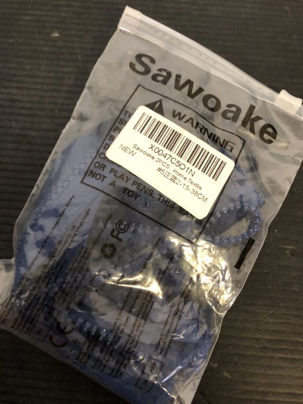 Photo 1 of Sawoake 2PCS #5 15 Inch Separating Jacket Zippers for Sewing Coats Jacket Zipper Blue Molded Plastic Zippers Bulk Tailor DIY Sewing Tools for Garment/Bags/Home Textile