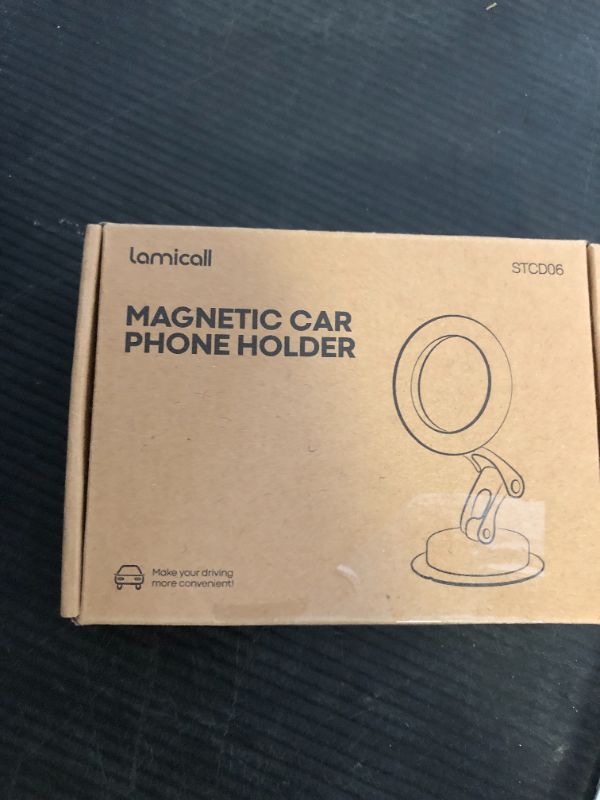 Photo 1 of Lamicall for MagSafe Car Mount [All-Metal] Magnetic Phone Holder for Your Car, [Flexible Three-axis] Cell Phone Car Mount Dashboard with N55 Strong Magnets for iPhone 16 15 14 13 12 Pro Max Plus Mini