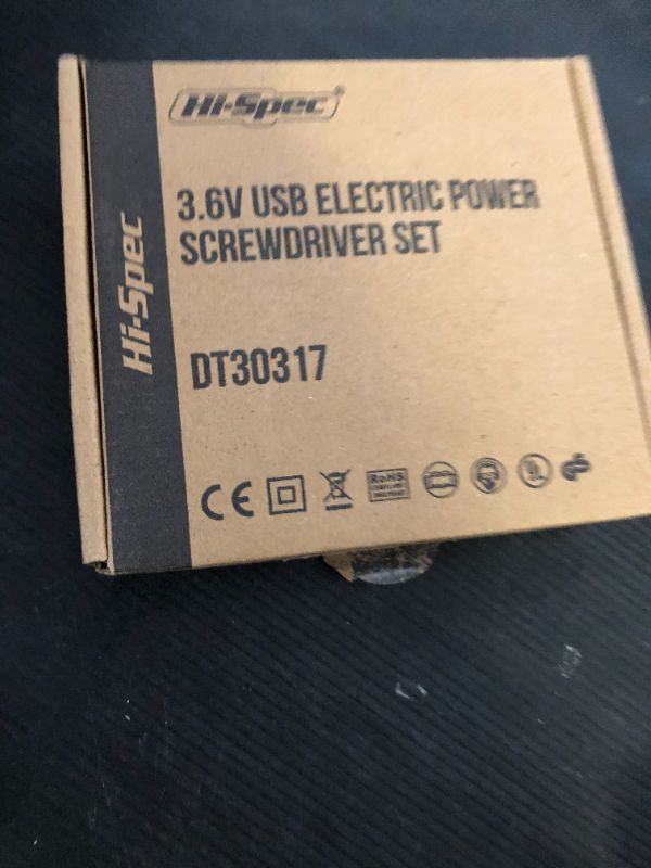 Photo 1 of Hi-Spec Electric Screwdriver 27pc 3.6V Pink USB Small Power Screwdriver Set. Cordless & Rechargeable with Driver Bit Set