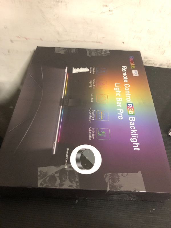 Photo 1 of Quntis RGB Pro+ Monitor Light Bar with Remote, 15 Modes Gaming Backlight, 4 Colors & Brightness Dimmable Fronlight, 20" Ra95 Eye-Care USB Reading Monitor Lamp, No Glare, Upgraded Clip for All MonitorLPNPMEY5123941
