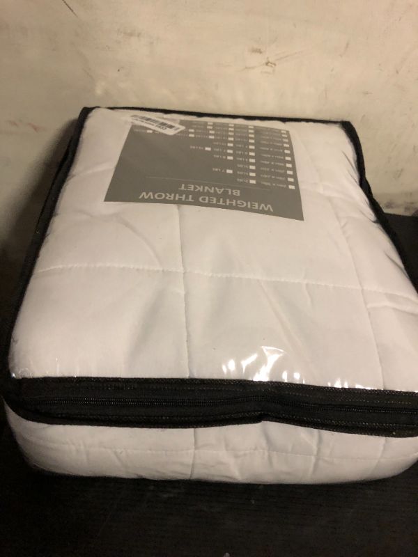 Photo 1 of yescool Weighted Blanket for Adults (15 lbs, 60" x 80", White) Cooling Heavy Blanket for Sleeping Perfect for 140-160 lbs, Queen Size Breathable Blanket with Premium Glass Bead, Machine Washable