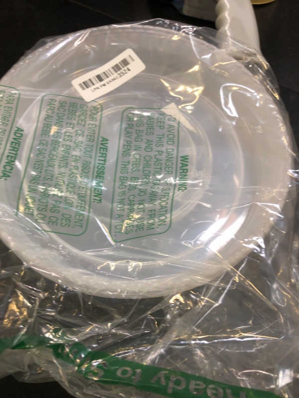 Photo 1 of Plant Saucer Tray - 6 Pack 10 Inch Plastic Plant Trays for Pots with Plant Tray Design - Clear Plant Saucers for Outdoors and Indoors Use - Plant Pot Saucers for Potted Plants - Plant Drip Trays