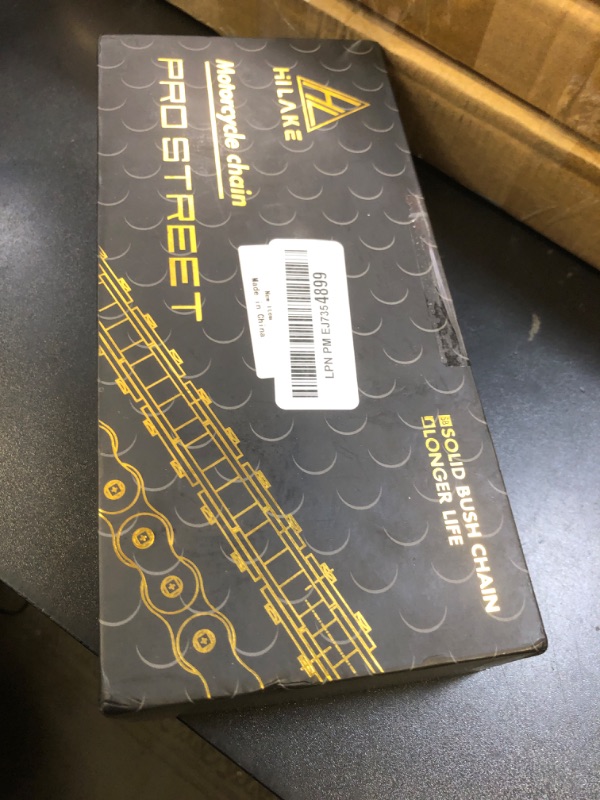 Photo 1 of HILAKE 420H Motorcycle Chain 132 Links Non O-Ring with Connecting Master Link and Chain Breaker Heavy Duty Drive Chain for Motorcycle Bicycle Go Kart Mini Trail Bike